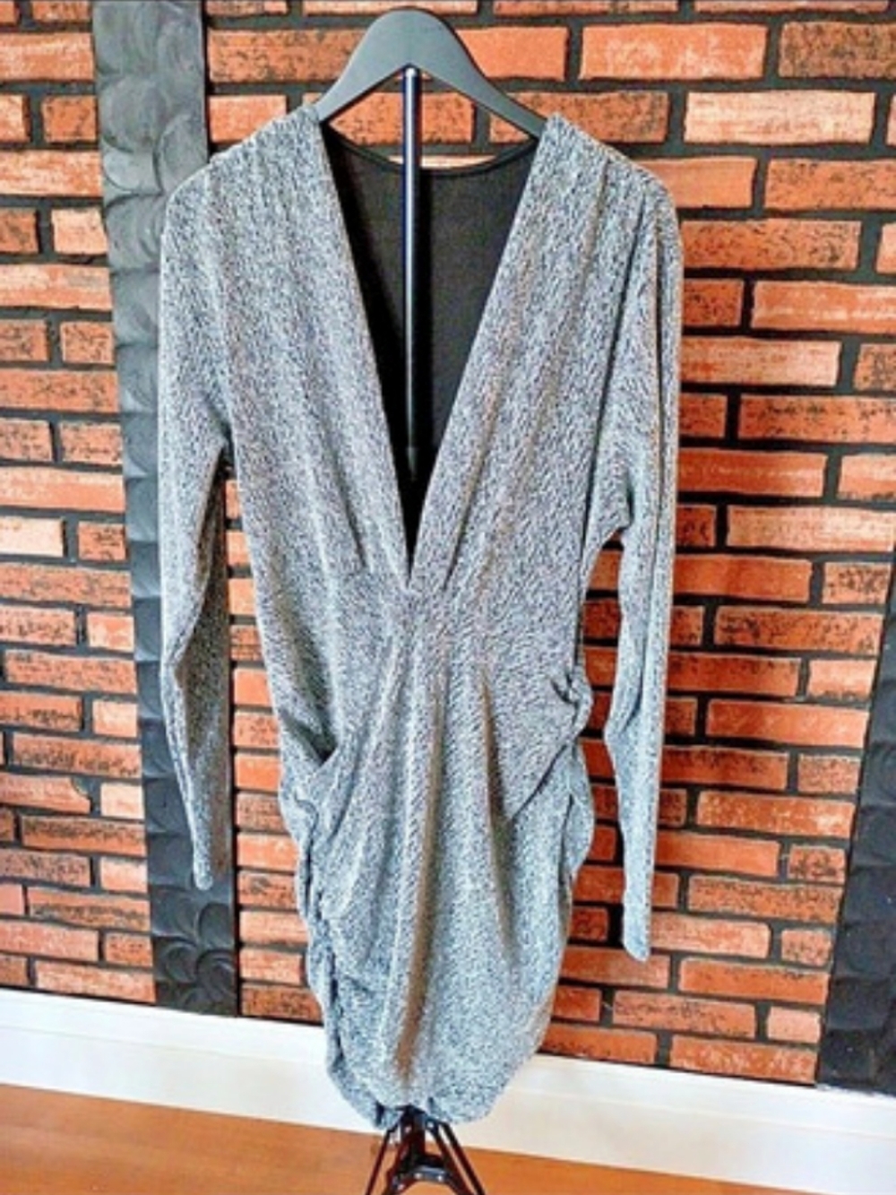 Gray Geometric Bodycon Dress Size XXL